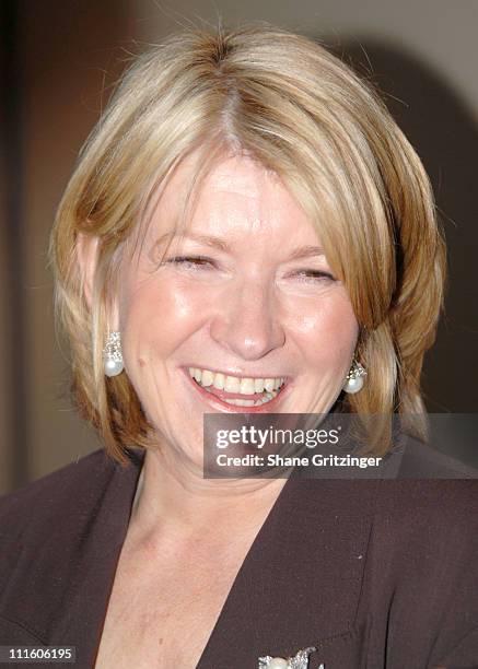 Martha Stewart during The White House Projects 2006 EPIC Awards Honoring Geena Davis for Outstanding Efforts to Promote Images of Powerful Women in...