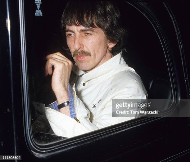 George Harrison during George Harrison Sighting at Wedding Reception for Ringo Starr and Barbara Bach in London - April 27, 1981 in London, Great...