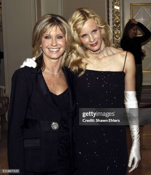 Olivia Newton-John and Lori Singer during Tribute to Olivia Newton-John at the "One World One Child" Benefit at The Plaza Hotel in New York, New...