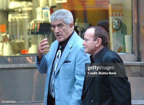 Frank Vincent during "The Sopranos" on Location in New York City - September 22, 2006 at TriBeCa Area in New York City, New York, United States.