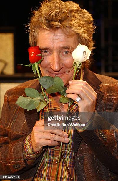 Rod Stewart during 32nd Annual American Music Awards - Day Two - Rehearsals at Shrine Auditorium in Los Angeles, California, United States.