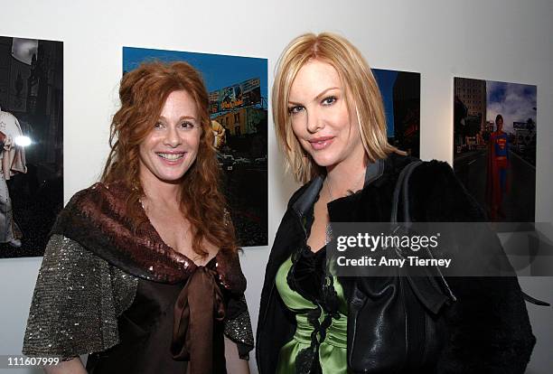 Kimberly Muller and Katie Wagner during Michael Muller's Photographs Featured at Opening of Lo-Fi Gallery at Lo-Fi Gallery in Los Angeles,...