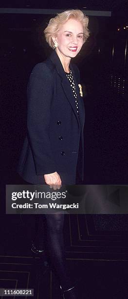 Carolina Herrera during Carolina Herrera Sighting - April 20, 1991 at Radio City Music Hall in New York City, United States.