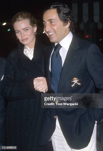 Margaux Hemingway with her husband Errol Wetson during Margaux Hemingway Sighting - December 21, 1976 at Chasen's Restaurant in Los Angeles, United...