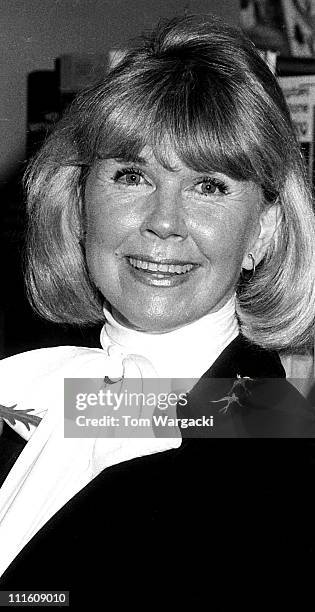 Doris Day during Doris Day Signs Her Book "Doris Day Her Own Story" at Brentano's in New York City - February 1976 at Brentano's in New York City,...