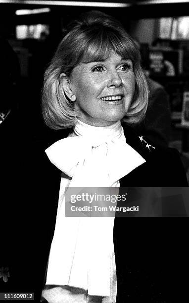 Doris Day during Doris Day Signs Her Book "Doris Day Her Own Story" at Brentano's in New York City - February 1976 at Brentano's in New York City,...