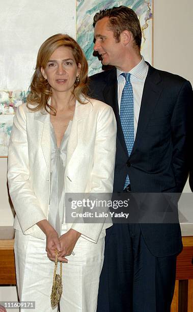 Cristina Of Spain and Husband Inaki Urdangarin during Cristina Of Spain and Husband Inaki Urdangarin Preside the Annual "Salvador de Madariaga"...