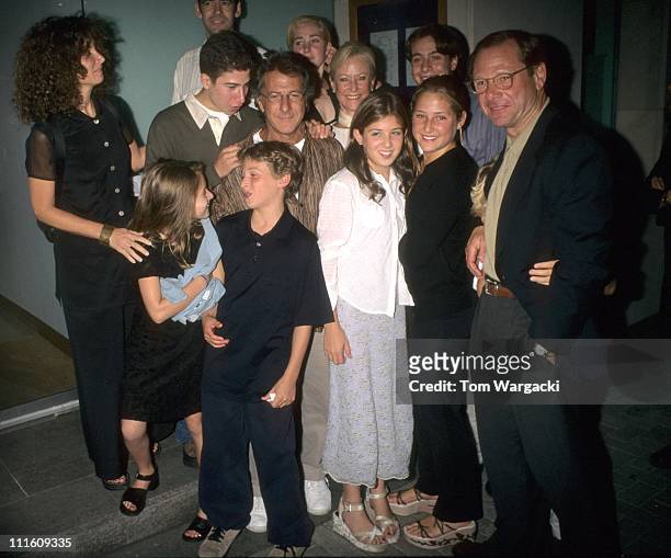 Dustin Hoffman with family and friends during Dustin Hoffman with family and friends in London - August 15, 1997 at Nobu Restaurant in London, Great...
