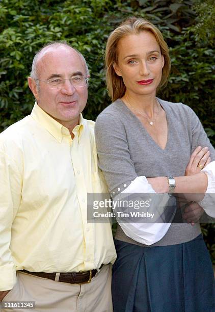 Kristin Scott Thomas and Bob Hoskins during "As You Desire Me" - Photocall at The Playhouse in London, Great Britain.