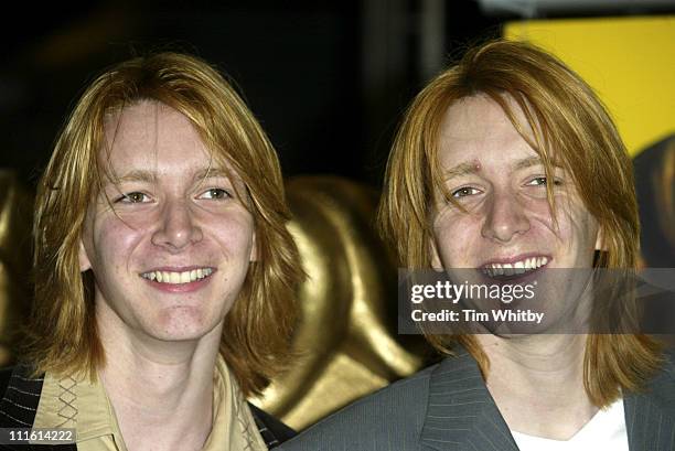 James Phelps and Oliver Phelps during BAFTA Children's Film and Television Awards - Arrivals at The Park Lane Hilton in London, Great Britain.