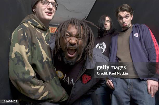 Skindred during Skindred Backstage at Aragon Ballroom - November 24th, 2004 at Aragon Ballroom in Chicago, Illinois, United States.