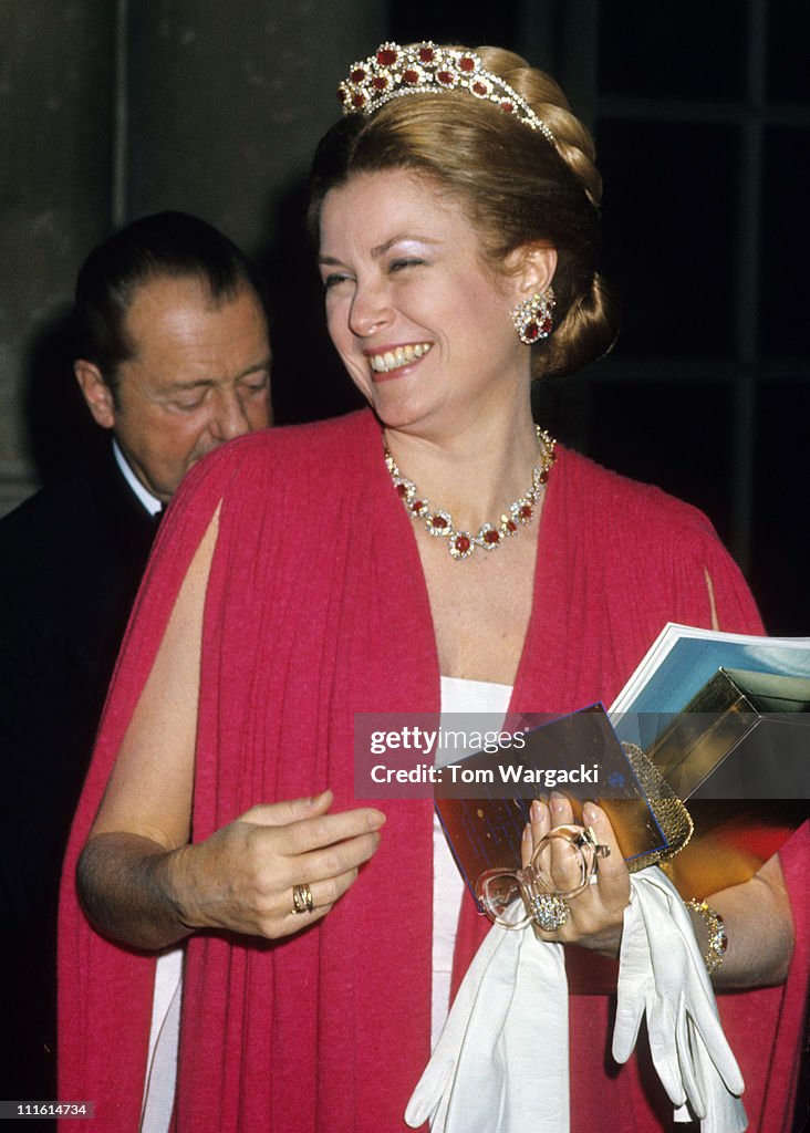 Princess Grace at Versailles Palace Ball - November 28, 1973