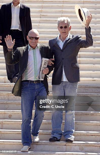 Patrick Stewart and Sir Ian McKellen during 2006 Cannes Film Festival - Seen Around Town - Day 7 in Cannes, France.