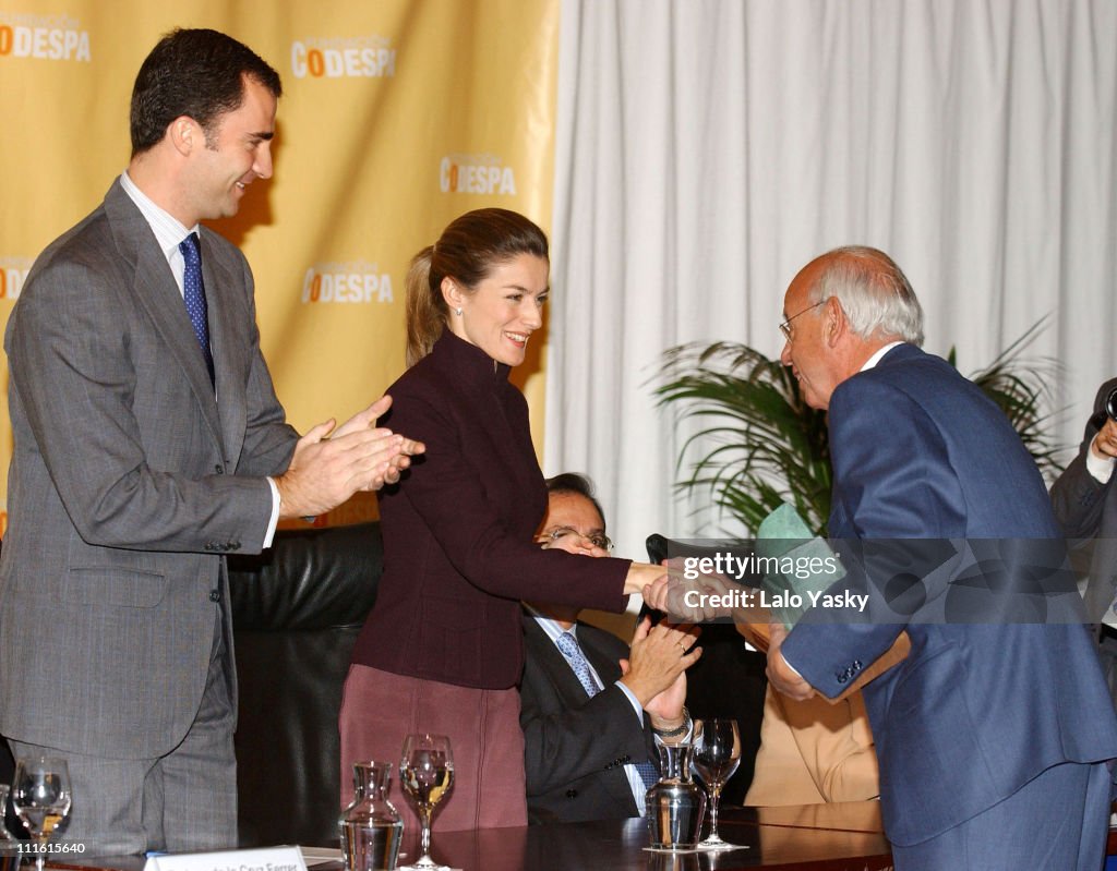 Crown Prince Felipe and Princess Letizia Present The Codespa Foundation "Empresa Solidaria" Award