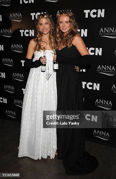 Model Martina Klein and Tennis player Daniela Hantuchova present TCN collection held at Florida Park club on February 10, 2008 in Madrid, Spain.