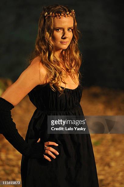Tennis player Daniela Hantuchova presents the TCN collection held at Florida Park club on February 10, 2008 in Madrid, Spain.