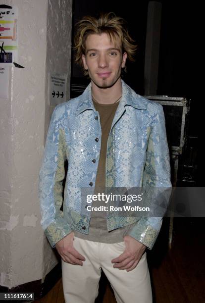 Chasez of NSYNC during The 7th Annual Blockbuster Entertainment Awards - Show and Backstage at Shrine Auditorium in Los Angeles, California, United...