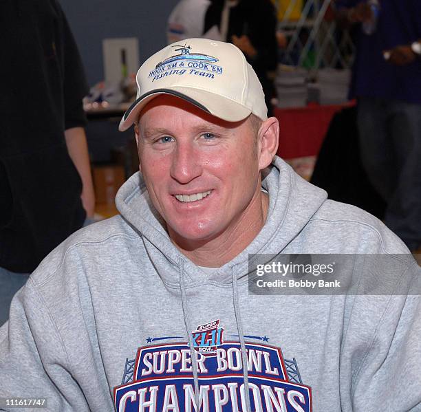 Jeff Feagles attends the New York Giants Spectacular Meet and Greet at Rahway Recreation Center on March 9, 2008 in Rahway New Jersey