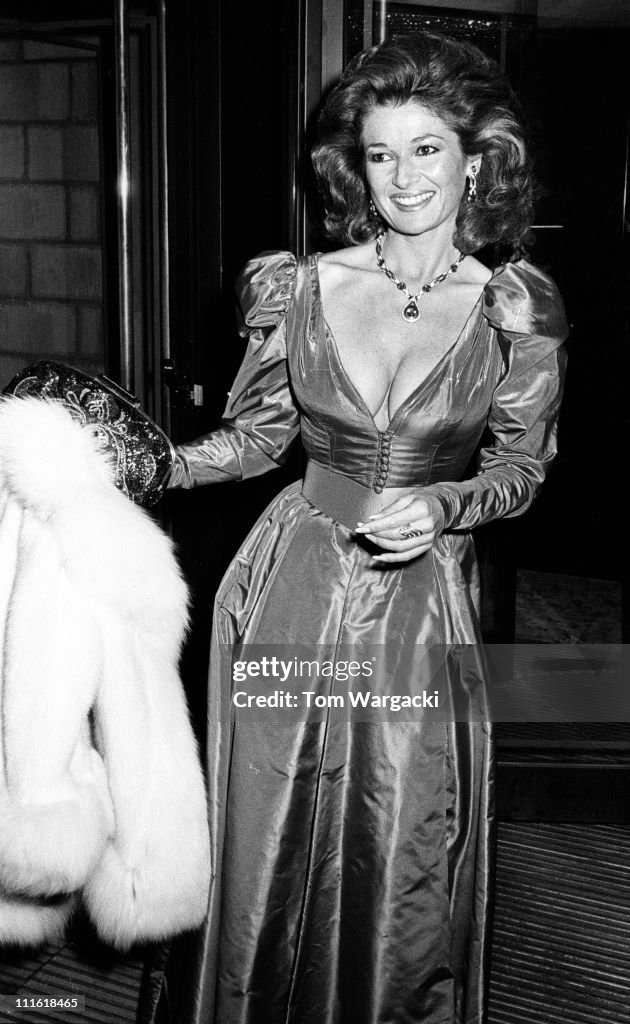 Stephanie Beacham Sighting at the BAFTA Awards - March 15, 1986