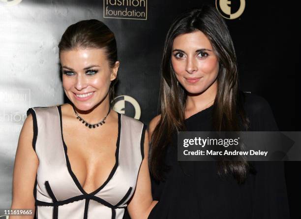 Carmen Electra and Jamie-Lynn Sigler during Mercedes-Benz Fashion Week Fall 2007 - Ecco Domani Fashion Foundation After Party at Tenjune in New York...