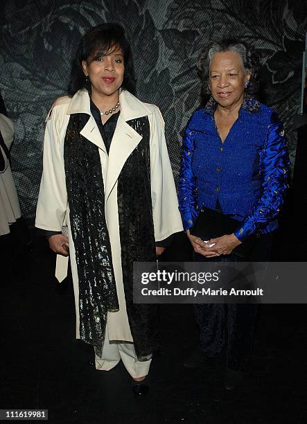 Actress Phylicia Rashad and Billy Allen attend a benefit concert of the musical "Mama, I Want to Sing" as the Amas Musical Theatre Honors Phylicia...