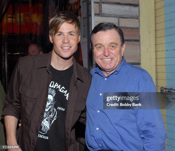 Ashley Parker Angel and Jerry Mathers during Jerry Mathers Joins the Cast of "Hairspray" as Wilbur Turnblad - June 8, 2007 at Neil Simon Theatre in...