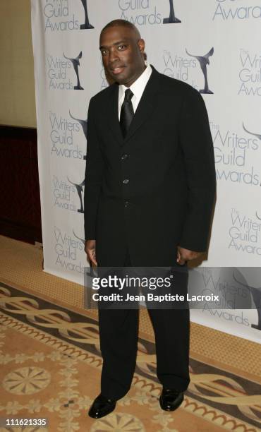 Antwone Fisher during 2007 Writers Guild of America - Press Room at Hyatt Regency Century Plaza Hotel in Los Angeles, California, United States.