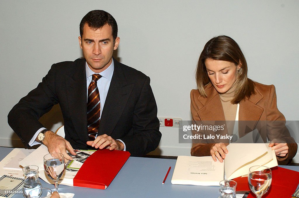 Crown Prince Felipe and Princess Letizia Visit the Students Residence