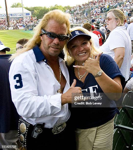 Duane "Dog" Chapman and Beth Chapman during "Dog The Bounty Hunter" Sighting at the Super Regionals in Houston - June 9, 2007 at Reckling Park in...