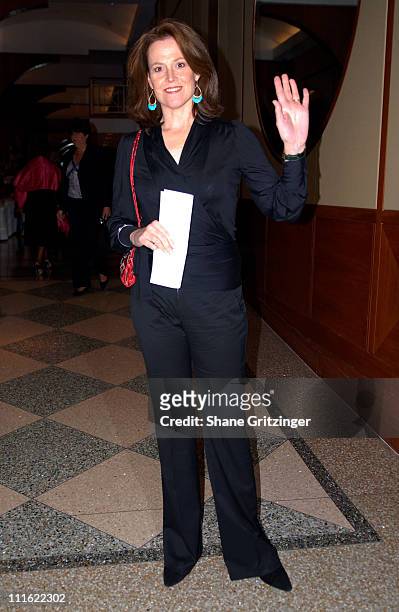Sigourney Weaver during Human Rights First Award Dinner to Honor Cuban and Indonesian Rights Activists at Chelsea Piers, Pier 60 in New York City,...