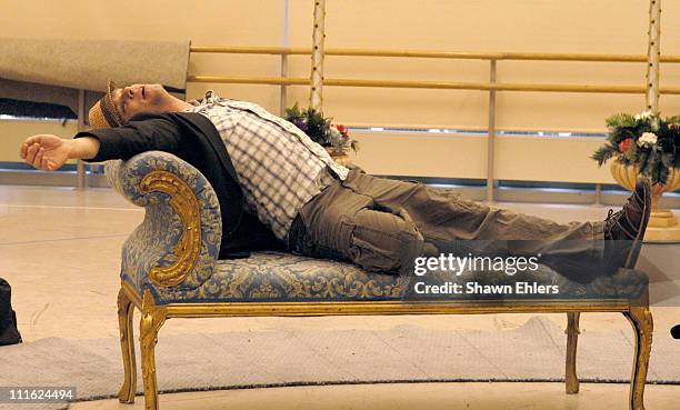 Norbert Leo Butz during "Dirty Rotten Scoundrels" Rehearsal - January 12, 2005 at New 42nd Street Studios in New York City, New York, United States.