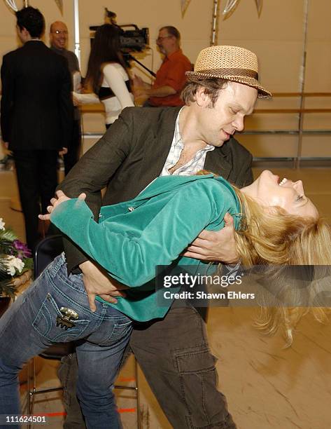 Norbert Leo Butz and Sherie Rene Scott during "Dirty Rotten Scoundrels" Rehearsal - January 12, 2005 at New 42nd Street Studios in New York City, New...