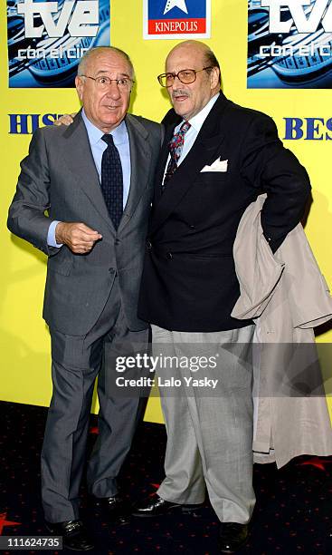 Alfredo Landa & Agustin Gonzalez during "Historia De Un Beso" Premiere - Madrid at Cinema Kinepolis in Madrid, Spain.