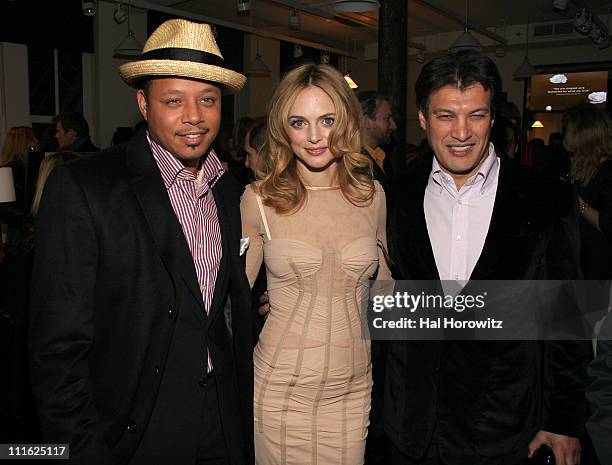 Terrence Howard, Heather Graham and Frederic Fekkai