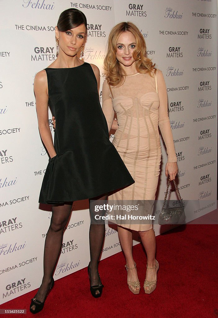 Bridget Moynahan And Heather Graham During The Cinema Society And News Photo Getty Images