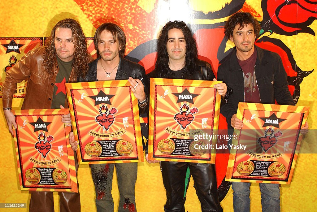 Mexican Pop & Rock Band Mana Receive a Double Platinum Disk