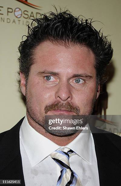 Baseball player Jason Giambi attends the 7th annual Jorge Posada Foundation Heroes of Hope Gala at The Pierre Hotel on June 16, 2008 in New York City.