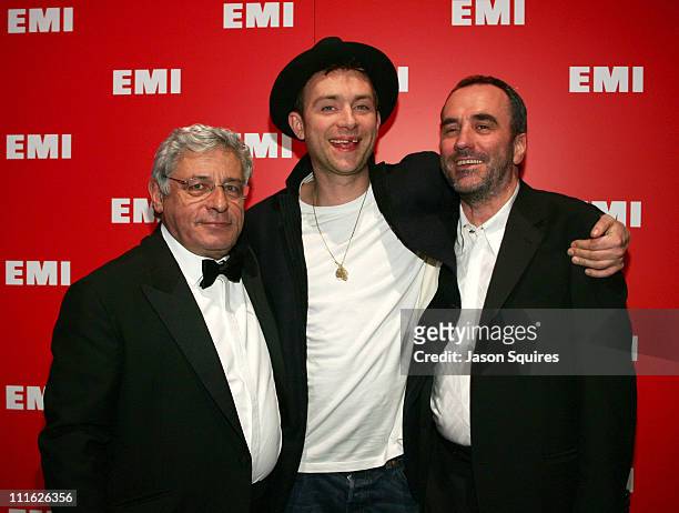 Alain Levy, Chairman and CEO of EMI Music, Damon Albarn, Creator of the Gorillaz and David Munns, Vice Chairman of EMI Music