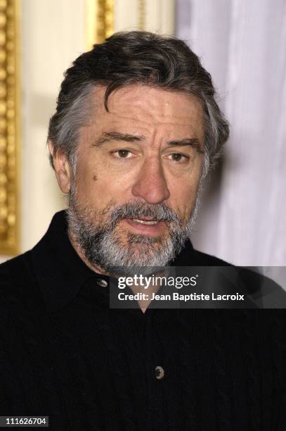 Robert De Niro during Press Conference for "Analyze That" - Paris at Crillon hotel in Paris, France.