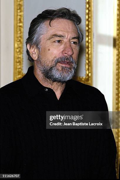 Robert De Niro during Press Conference for "Analyze That" - Paris at Crillon hotel in Paris, France.