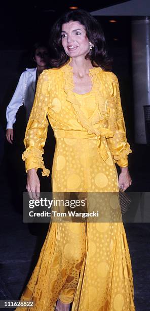 Jackie Onassis during Jacqueline Kennedy Onassis At Metropolitan Opera House at Metropolitan Opera House in New York, United States.