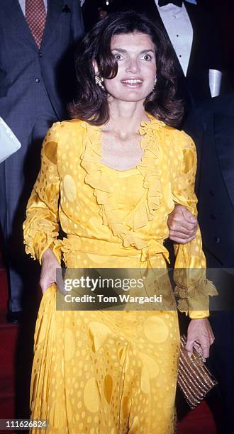 Jackie Onassis during Jacqueline Kennedy Onassis At Metropolitan Opera House at Metropolitan Opera House in New York, United States.