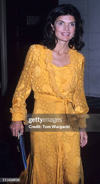 Jackie Onassis during Jacqueline Kennedy Onassis At Metropolitan Opera House at Metropolitan Opera House in New York, United States.