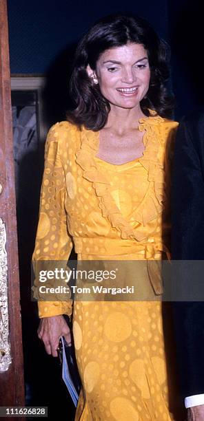 Jackie Onassis during Jacqueline Kennedy Onassis At Metropolitan Opera House at Metropolitan Opera House in New York, United States.