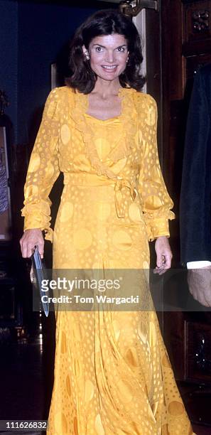 Jackie Onassis during Jacqueline Kennedy Onassis At Metropolitan Opera House at Metropolitan Opera House in New York, United States.