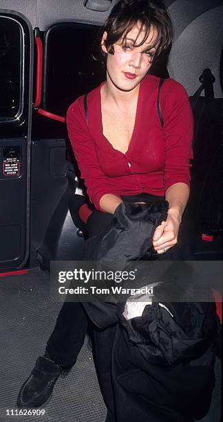 Emily Lloyd during Emily Lloyd At Tatler Magazine Party - November 14, 1995 at Mr Chows Restaurant in London, Great Britain.