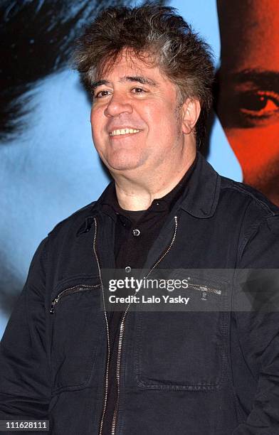 Writer / director Pedro Almodovar at a press conference following his Oscar nominations for Best Director and Best Original Screenplay for "Talk to...