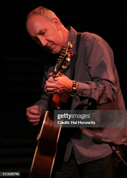 Pete Townshend of The Who during Pete Townshend of The Who and Rachel Fuller Hold Attic Jam Show at Joe's Pub - February 20, 2007 at Joe's Pub in New...