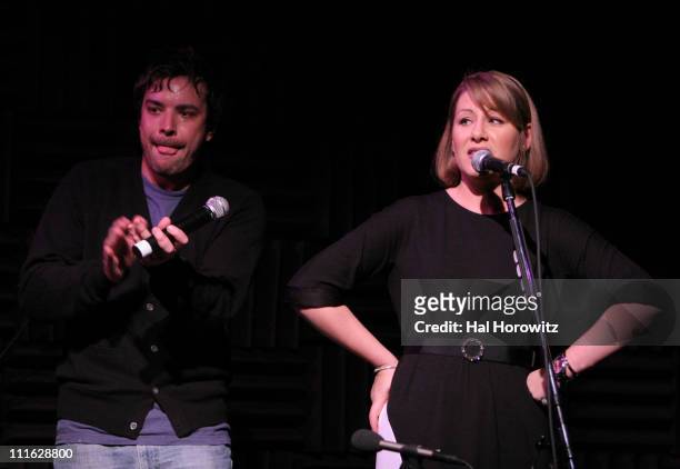 Jimmy Fallon and Rachel Fuller during Pete Townshend of The Who and Rachel Fuller Hold Attic Jam Show at Joe's Pub - February 20, 2007 at Joe's Pub...