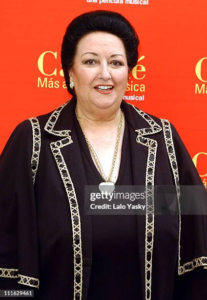 Montserrat Caballe during Spanish Soprano Montserrat Caballe Promotes "Caballe Mas Alla de la Musica" - Madrid at Santo Mauro Hotel in Madrid, Spain.